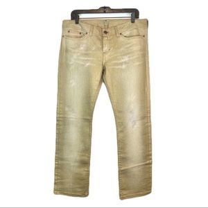 Vintage Y2K LOW RISE Gold Jeans